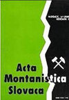 Acta Montanistica Slovaca杂志封面